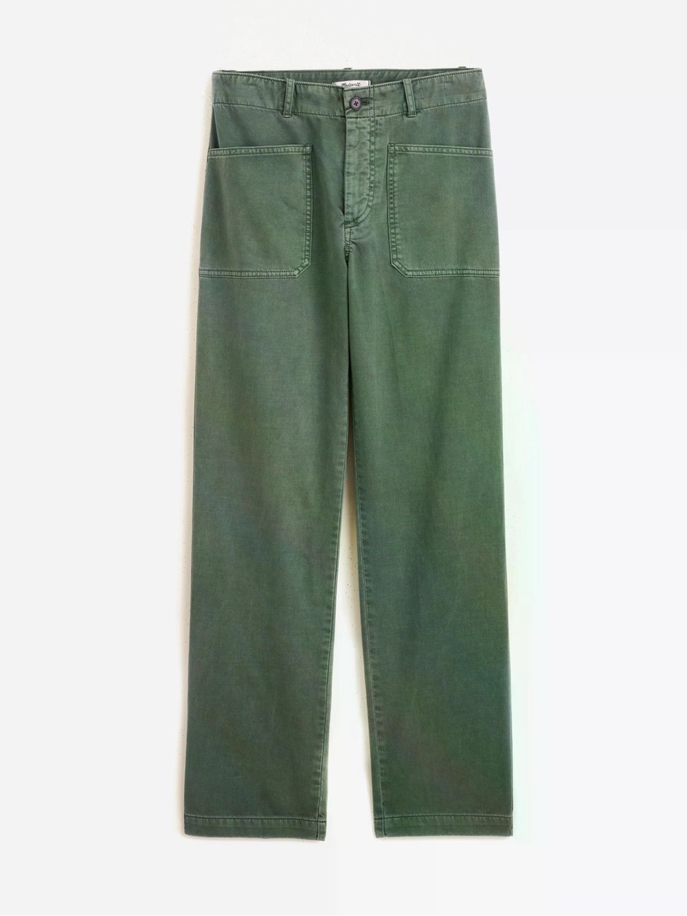 NWT Madewell The Taper-Leg Utility Pant in
Garment-Dyed Twill in Green Size 4